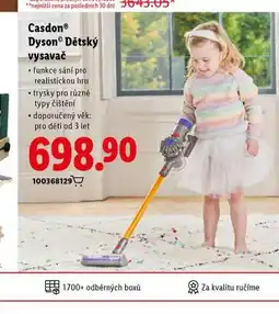 Lidl Casdon dyson dětský vysavač nabídka