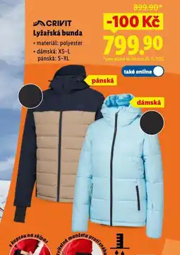 Lidl Dámská lyžařská bunda nabídka
