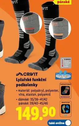 Lidl Pánské lyžařské funkční podkolenky nabídka