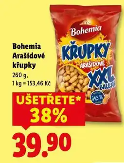 Lidl Arašídové křupky bohemia nabídka