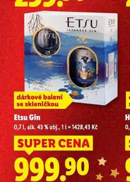 Lidl Etsu gin nabídka