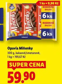 Lidl Opavia miňonky nabídka