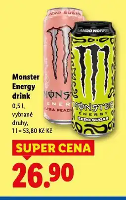 Lidl Monster energy drink nabídka