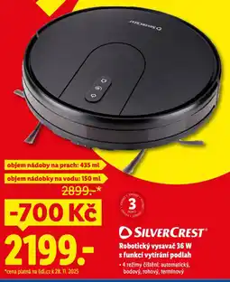 Lidl Robotický vysavač s funkcí vytírání podlah nabídka