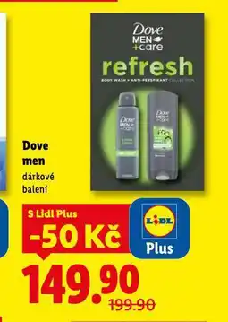 Lidl Dove men dárkové balení nabídka