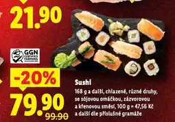 Lidl Sushi nabídka