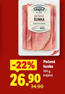 Lidl Pečená šunka nabídka