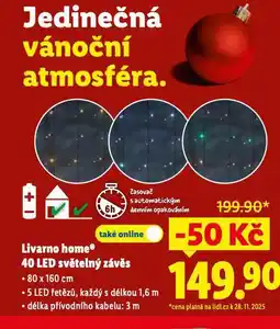 Lidl Led světelný závěs nabídka