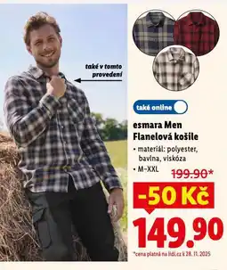 Lidl Flanelová košile nabídka