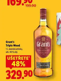 Lidl Grant's triple wood whisky nabídka