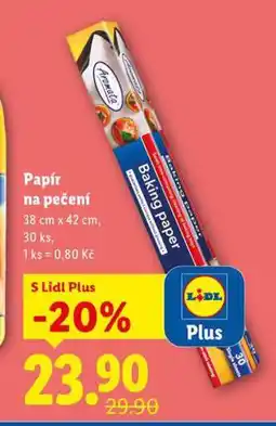 Lidl Papír na pečení nabídka