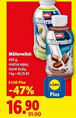 Lidl Müllermilch mléčný nápoj nabídka