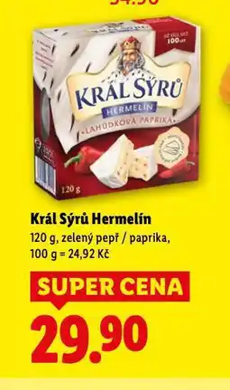 Lidl Král sýrů hermelín nabídka