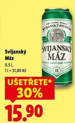 Lidl Pivo svijanský máz nabídka