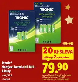 Lidl Tronic nabíjecí baterie nabídka