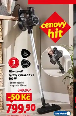 Lidl Silvercrest tyčový vysavač nabídka