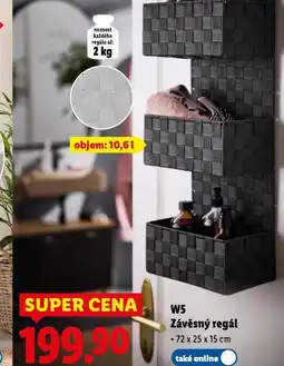 Lidl Závěsný regál nabídka