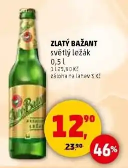 Penny Market Zlatý bažant světlý ležák nabídka