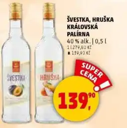 Penny Market Švestka, hruška královská palírna nabídka