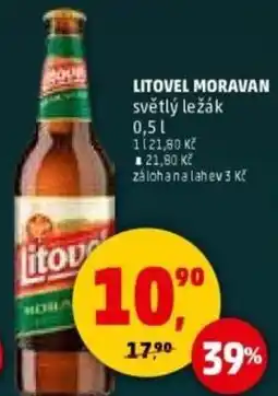 Penny Market Litovel moravan světlý ležák nabídka