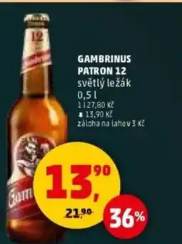 Penny Market Gambrinus patron 12 nabídka