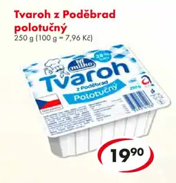 CBA Tvaroh z Poděbrad polotučný nabídka