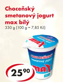 CBA Choceňský smetanový jogurt max bílý nabídka