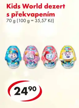 CBA Kids World dezert s překvapením nabídka