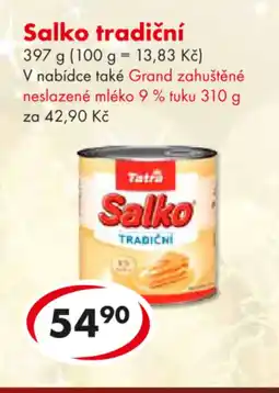 CBA Tatra Salko tradiční nabídka