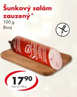 CBA Šunkový salám zauzený nabídka