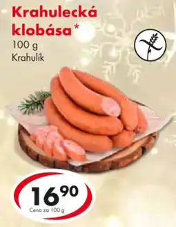 CBA Krahulecká klobása nabídka