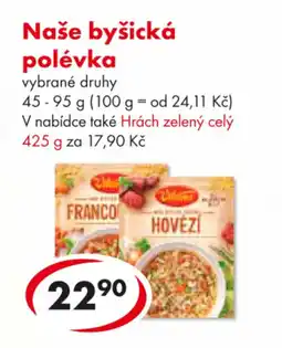 CBA Naše byšická polévka nabídka