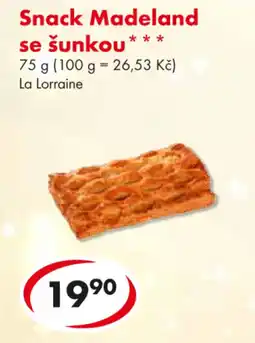 CBA Snack Madeland se šunkou nabídka