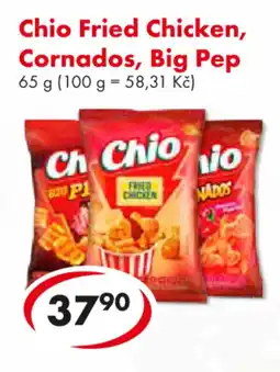 CBA Chio Fried Chicken, Cornados, Big Pep nabídka