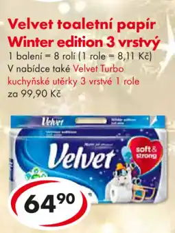 CBA Velvet toaletní papír Winter edition 3 vrstvý nabídka