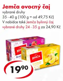 CBA Jemča ovocný čaj nabídka