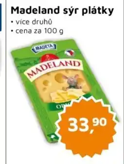 Můjobchod MADETA Madeland sýr plátky nabídka