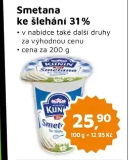 Můjobchod Kunin Smetana ke šlehání 31% nabídka