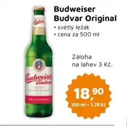 Můjobchod Budweiser Budvar Original nabídka