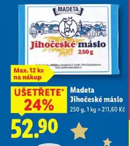 Lidl MADETA Jihočeské máslo nabídka