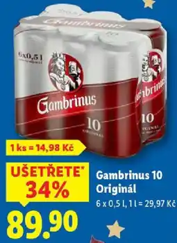 Lidl Gambrinus 10 Originál nabídka