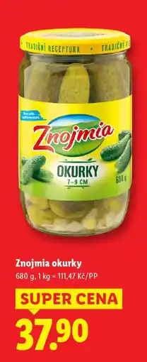 Lidl Znojmia okurky nabídka