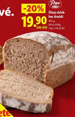 Lidl Žitný chléb bez droždí nabídka