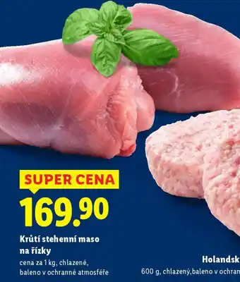 Krůtí stehenní maso na řízky