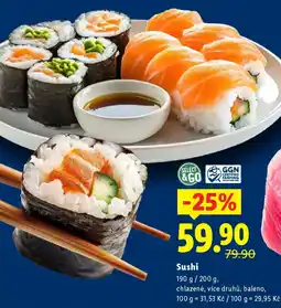 Lidl Sushi nabídka