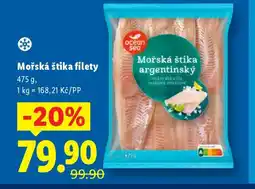 Lidl Mořská štika filety nabídka