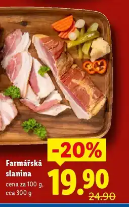 Lidl Farmářská slanina nabídka
