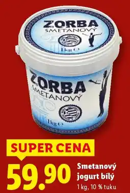 Lidl ZORBA Smetanový jogurt bílý nabídka