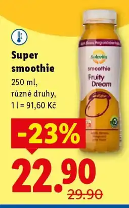 Lidl Super smoothie nabídka