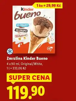 Lidl Zmrzlina Kinder Bueno nabídka